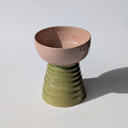 Schaaltje op voet | Blush x Matcha