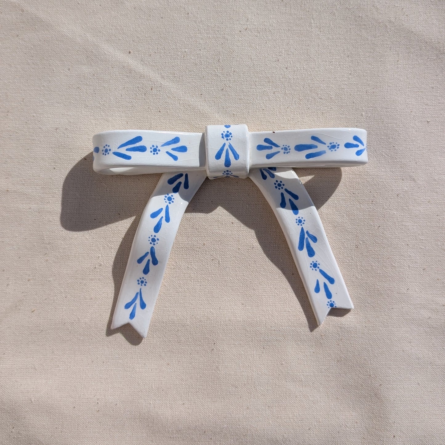 Wandstrikje | Blauw breed